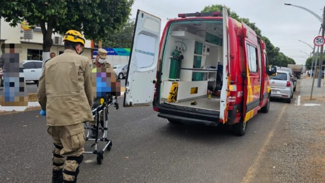 Colisão traseira deixa motociclista ferida em Catalão