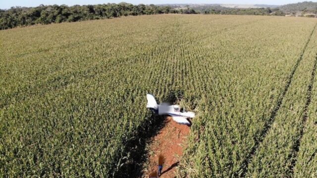 Aeronave monomotor realiza pouso forçado em Luziânia sem vítimas