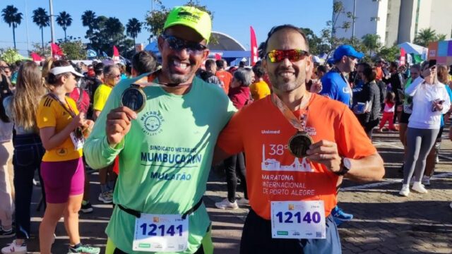Catalanos participam da 38º maratona Internacional de Porto Alegre e conquista medalha