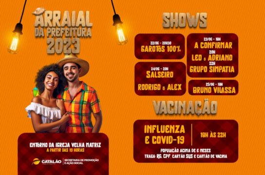 Começa nesta quinta-feira (22) a tradicional festa junina da Prefeitura de Catalão