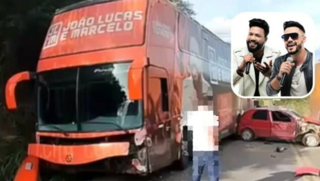 Ônibus com a dupla João Lucas e Marcelo sofre em acidente voltando de show na Bahia