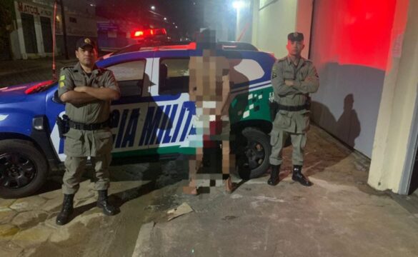 Homem é preso após roubar celular de mulher, em Pires do Rio