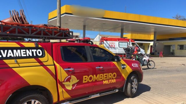 Mulher sofre fratura exposta após acidente envolvendo duas motos em Caldas Novas