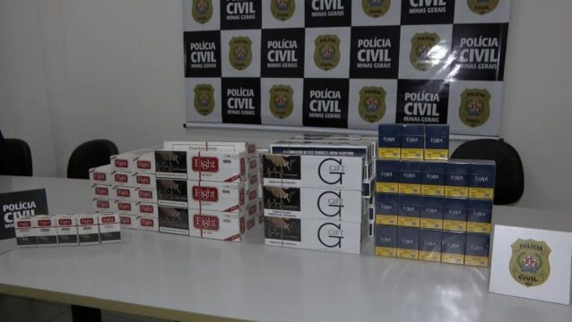 Centenas de maços de cigarro paraguaio são apreendidos em estabelecimentos comerciais de Uberlândia