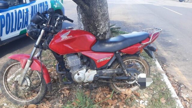 PM age rápido e recupera moto furtada em Goiandira, horas após do crime em Nova Aurora