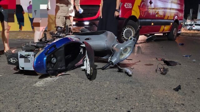 Acidente em Catalão: Mulher fica ferida após colisão entre moto e veículo de passeio no bairro de Ipanema
