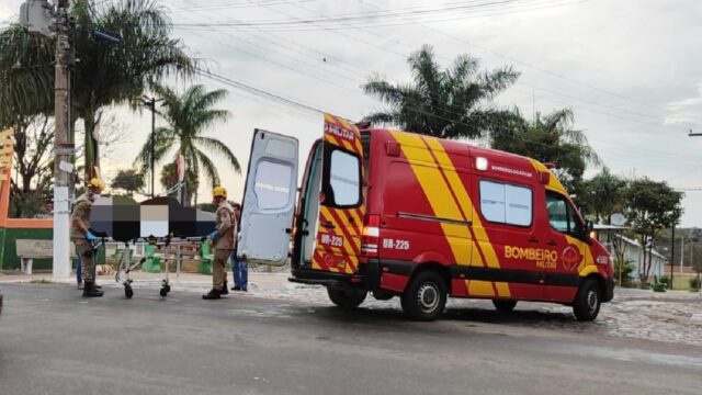 Motociclista fica ferido após sofrer queda ao desviar de cachorro em avenida de Goiandira