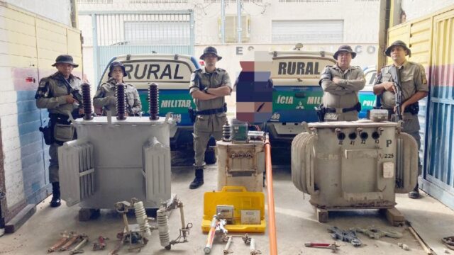 Batalhão Rural desmantela indústria de receptação e adulteração de transformadores elétricos em Aparecida de Goiânia