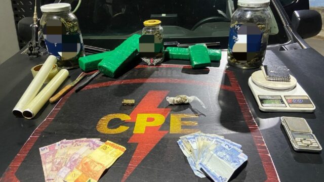 Suspeito de 29 anos é detido com grande quantidade de drogas em Catalão