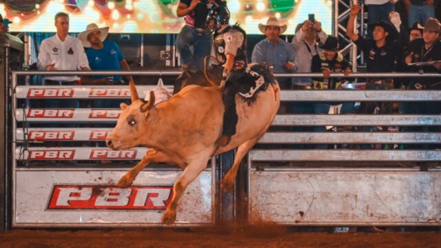 Com entrada franca, abertura do Rodeio PBR encanta público na Expo Catalão 2023; veja fotos