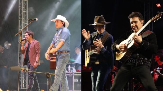 Guilherme & Santhiago e Di Paullo & Paulino realizaram dois megas shows na terceira noite da Expo Catalão 2023; Veja fotos