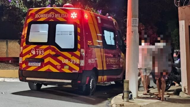 Motociclista fica ferido, mas recusa atendimento do Corpo de Bombeiros em Catalão