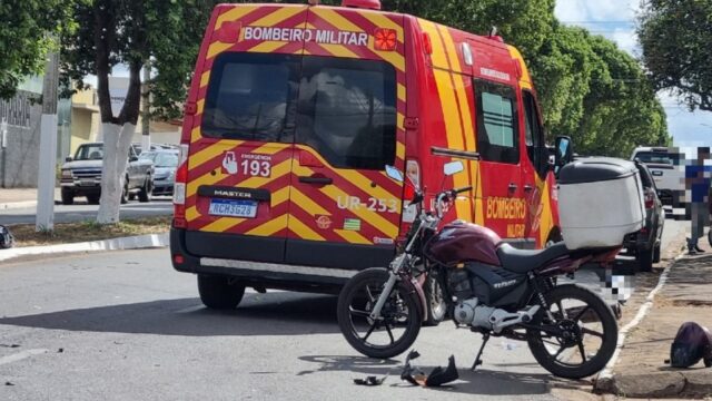 Colisão entre duas motocicletas deixa uma pessoa ferida em Catalão