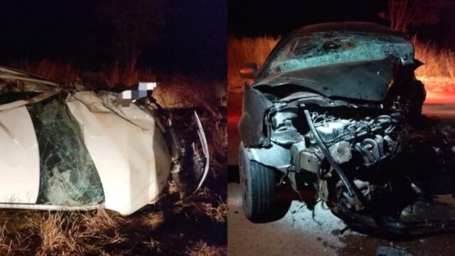 Motorista morre e outro fica ferido após colisão entre dois carros na GO-210 em Goiandira