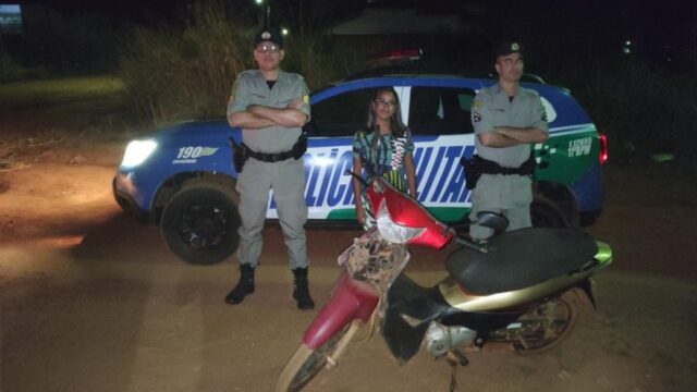 PM recupera motoneta furtada em Pires do Rio, GO; vítima agradece ação rápida dos policiais