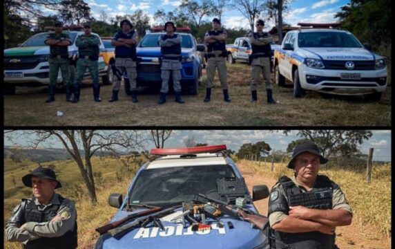 Fora da legalidade, proprietário rural tem armas apreendidas pela Polícia Militar, na região de Davinópolis