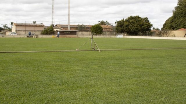 Fase final: Prefeitura de Ouvidor realiza reforma do Estádio Municipal Luiz Benedito