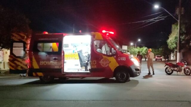 Acidente em Catalão deixa motociclista de 24 anos ferido após colisão com veículo de passeio