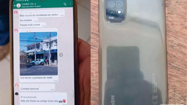 Homem é detido após enviar fotos de blitz da PM em Caldas Novas em grupos de Whatsapp
