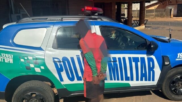 Flagrante em Pires do Rio: Suspeito é preso pela Polícia Militar ao tentar furtar caminhão