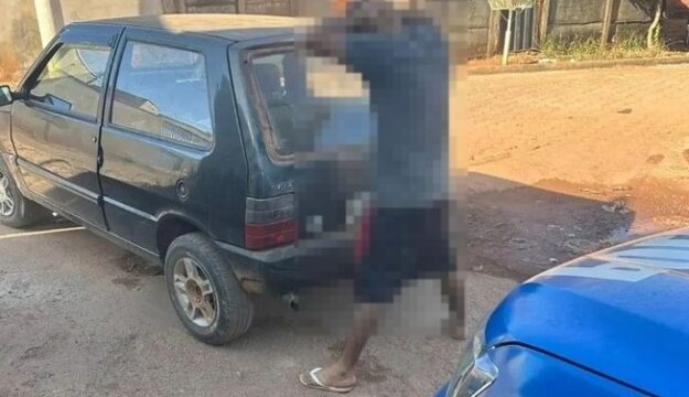 Em Palmelo, Polícia Militar recupera veículo e prende suspeito de furto