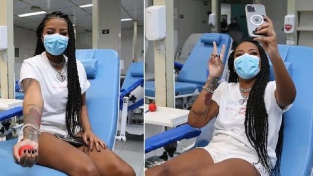 Campanha de Ludmilla com o Hemorio arrecada mais de 2 mil bolsas de sangue
