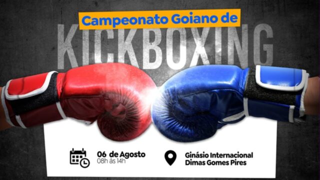 Campeonato Goiano de Kickboxing acontece neste domingo (6) com entrada gratuita no Ginásio Internacional de Catalão