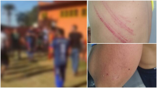 Árbitro é agredido por jogadores durante partida da 1ª Copa Regional de Futebol Amador em Nova Aurora