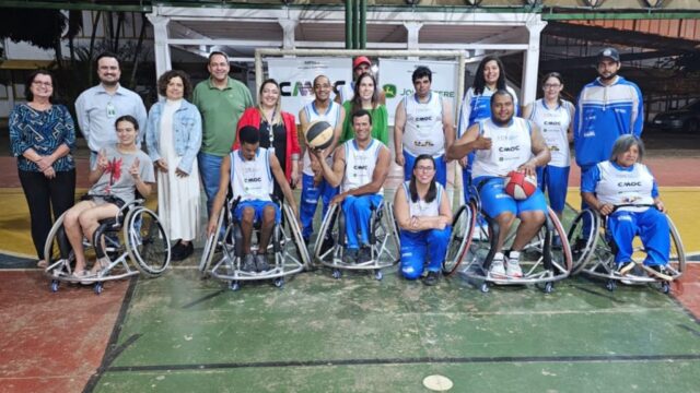 ASPDEC realiza aula inaugural de Basquete em Cadeira de Rodas no Projeto Inclusão para Todos