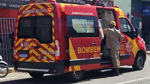 Catalão: Acidente entre moto e automóvel deixa motociclista ferido no bairro São João