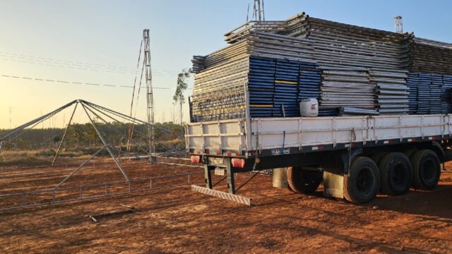 Começa a ser montada uma mega estrutura para a realização da 8ª Edição do Ouvidor Rodeio Show