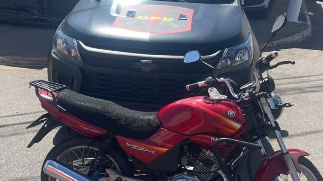 Equipe policial da CPE recupera motocicleta furtada em ação no bairro dos Lucas, Catalão