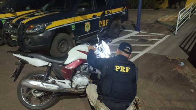 BR-050: PRF realiza apreensão de motocicleta com indícios de adulteração