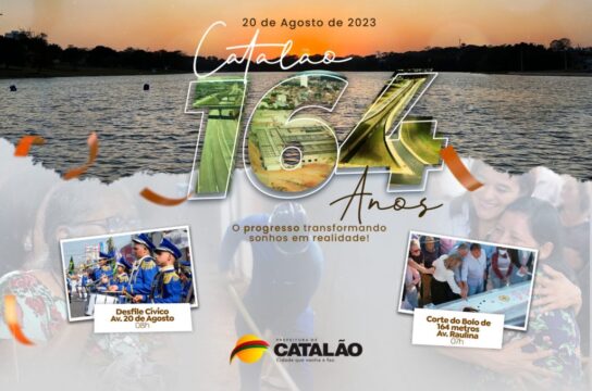 Moradores de Catalão vão festejar 164 anos de emancipação política e 301 de história