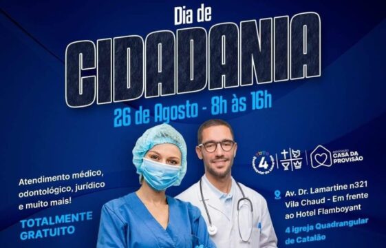 Dia de Cidadania: Igreja Quadrangular programa ação social para a comunidade, em Catalão