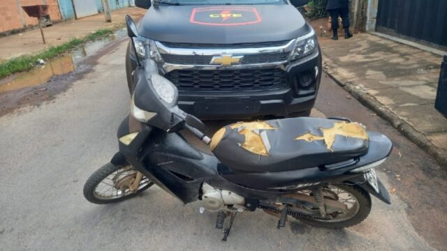 Moto furtada é recuperada pela CPE, em Catalão