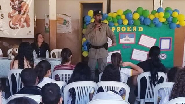 Aula Inaugural marca o retorno das atividades do PROERD para o II Semestre de 2023 em Catalão