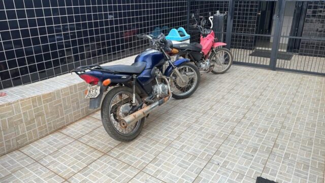 Duas motos com restrição de furto são apreendidas pela Polícia Militar de Catalão