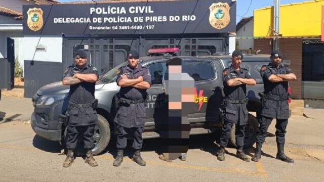 Suspeito de feminicídio em Pires do Rio é preso pela CPE em menos de 12 horas após crime brutal em Palmelo