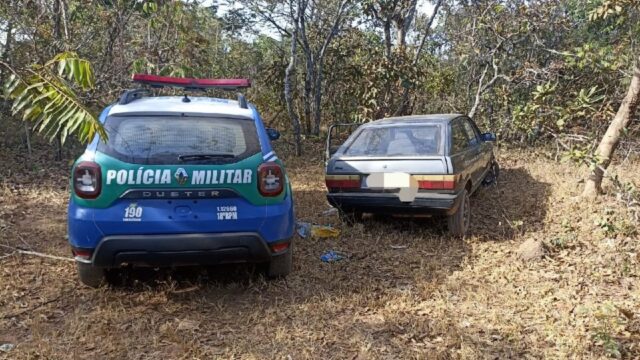 Veículo furtado é recuperado pela Polícia Militar em Catalão
