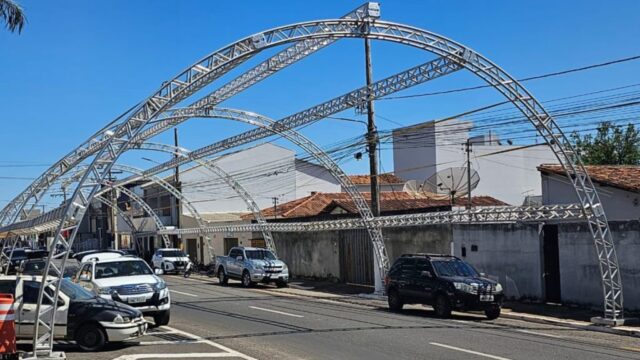 Festa do Rosário 2023: "Ranchão" e outras estruturas do evento já começaram a ser montadas