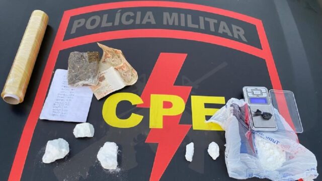 CPE prende suspeito por tráfico de drogas em Pires do Rio