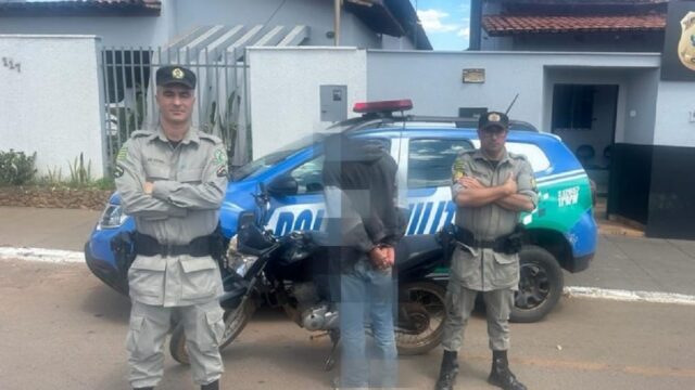 Polícia Militar recupera motocicleta furtada e prende suspeito em Pires do Rio