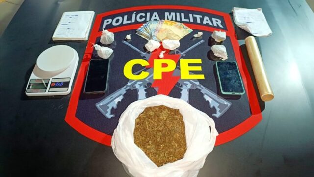 Operação da PM em Pires do Rio resulta na captura de foragido e apreensão de drogas
