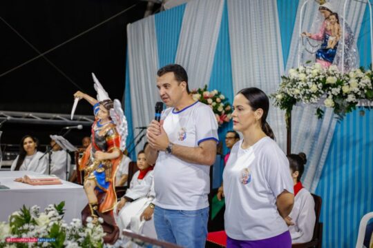 Pelo segundo ano consecutivo, Thadeu e Hannayama Aguiar são escolhidos como festeiros para a Festa do Rosário 2024