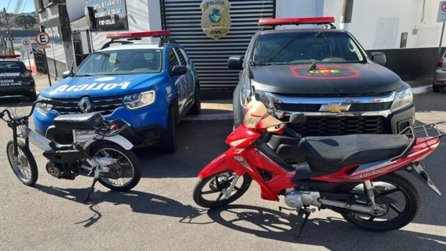 Dois suspeitos são presos após efetuarem disparos de arma de fogo em via pública, na Vila União, em Catalão