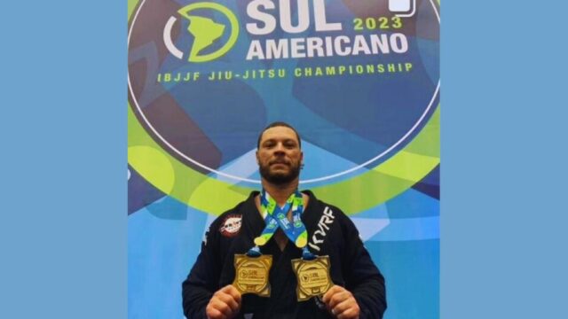 De Catalão, Jefferson Monteiro, é campeão no Campeonato Sul-Americano de Jiu-Jitsu, em São Paulo