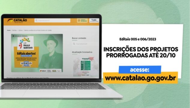 Prorrogado prazo de inscrição nos editais da Lei Paulo Gustavo em Catalão