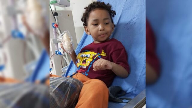 Solidariedade: Família faz vaquinha virtual para custear tratamento de criança de 4 anos portadora de insuficiência renal crônica