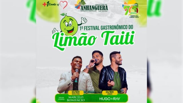 Anhanguera 70 anos: 1º Festival Gastronômico do Limão Taiti - muitas diversidades de pratos e sabores